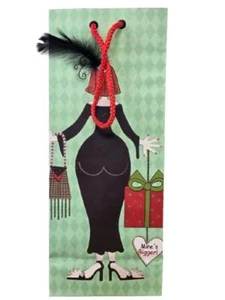 12 ct Mines Bigger Womens Upscale Wine Bottle Gift Bags Champagne Liquor Alcohol - Picture 1 of 2