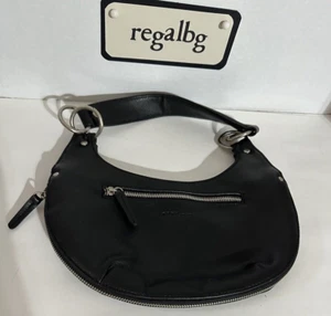 Vintage XOXO Black Vinyl Bag - Picture 1 of 10