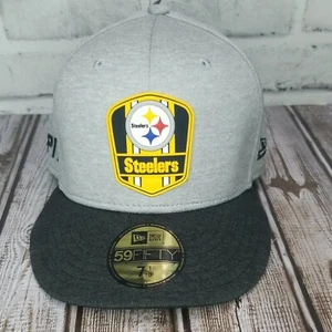 Cappello Berretto Nuovo Pittsburgh Steelers NFL Team Taglia 7 1/8 59FIFTY Fitted - Foto 1 di 6