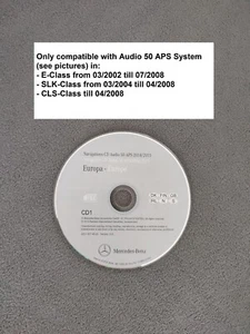 CD Navigation Mercedes AUDIO 50 APS NTG1 SKANDINAVIEN GB IRE 2014/2015 SLK CLS E - Bild 1 von 2