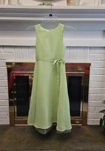Zoey Mädchen grün gepunktetes Kleid Größe 8 gebraucht, in einwandfreiem Zustand - Bild 1 von 5
