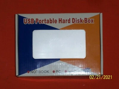 Unbranded USB Portable IDE Hard Drive Case/Enclosure connects Via USB2.0 "NEW" - Image 1 of 4