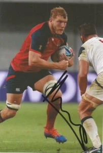 ENGLAND & HARLEQUINS RUGBY UNION: JOE LAUNCHBURY SIGNED 6x4 WORLD CUP PHOTO+COA - Picture 1 of 1