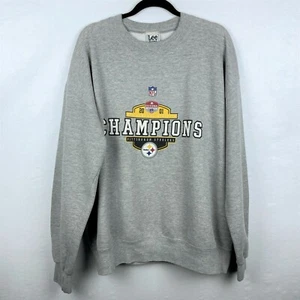 Sudadera de Fútbol Americano NFL Campeón de la División Pittsburgh Steelers 2001 De Colección Talla XL - Imagen 1 de 5