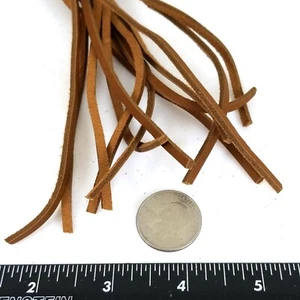 Caramel Brown Leather Cord 3 mm 42 Inch Length Necklaces Bracelets 583-1002 - Picture 1 of 2