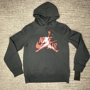 Nike Air Jordan Size M 10-12 YRS Boys Kids Hoodie Pullover Long Sleeve Black - Picture 1 of 12