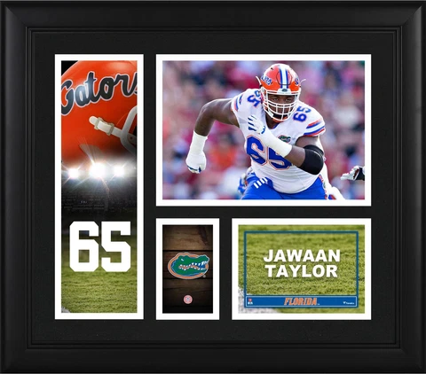 Jawaan Taylor Florida Gators Framed 15" x 17" Player Collage Cover
