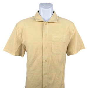 The Normal Brand Sequoia Jacquard Button Down Freizeit Hemd Kurzarm Knochen M - Bild 1 von 8