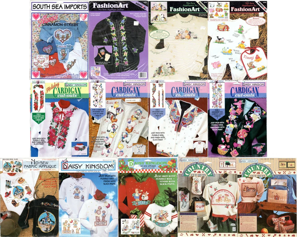 ESCOLHA: Aplique sem costura Natal amor artesanato animais ocidentais Daisy Kingdom - Imagem 1 de 1