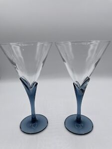 Luigi Bormioli Light & Music Florian Wine Martini Glasses. Set Of Two Italy