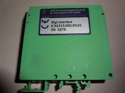 EGM K.X2413.000.00.01 DIGI INTERFACE MODULE CARD USED Q5 - Image 1 of 2