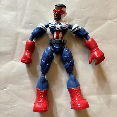 Marvel Avengers Bend and Flex CAPTAIN AMERICA Action Figure Toy 6-Inch  - Image 1 of 2