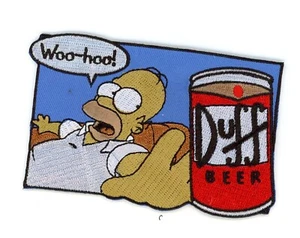 PATCH HOMER SIMPSON DUFF BEER 4" 10 CMS IRON ON - Bild 1 von 1