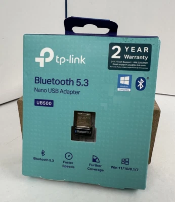 TP-Link USB Bluetooth Adapter for PC, Bluetooth 5.3 Dongle Receiver, (UB500) - Image 1 of 4