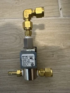 KIP INC Sub Solenoid Valve No. U243063-1351with Brass Swagelok Fittings - Picture 1 of 2