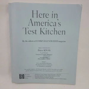 Here In America's Test Kitchen: Editors of Cooks Country, PP - Bild 1 von 5
