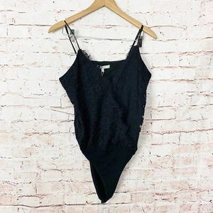 Wayf Black Lace Bodysuit Womens Size Medium - Picture 1 of 5
