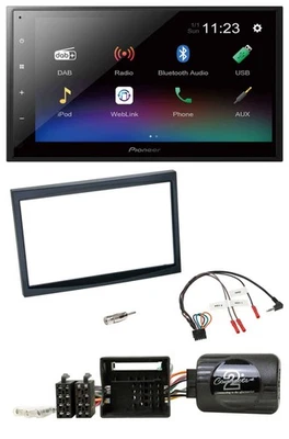 Pioneer USB Bluetooth DAB 2DIN Lenkrad Autoradio für Citroen C2 C3 Berlingo Jump - Bild 1 von 4