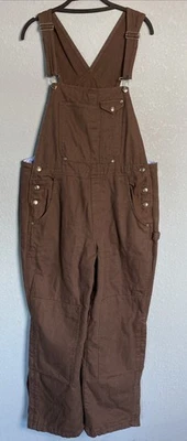 Mono de mezclilla Roper Range Gear para mujer M marrón acolchado forrado doble rodilla cremallera pierna Foto 1 de 4