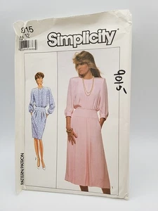 Vestidos para mujer talla 12 con patrón de costura Simplicity 9015 SIN CORTAR  - Imagen 1 de 5