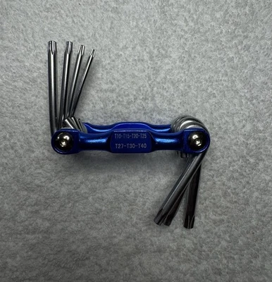 Juego de llaves hexagonales plegables portátiles Allen llave métrica Torx herramienta de alta calidad Foto 1 de 4