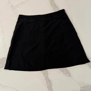 Patagonia Duway Athletic Skort Skirt Women’s Size 10 Black Side Zipper Gorpcore - Picture 1 of 8
