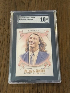 2021 Topps Allen & Ginter Trevor Lawrence #279 Silver Portrait (RC) SGC 10 Mint - Picture 1 of 2