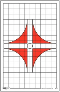 EZ2C Targets Style 10 Targets, 11x17 pulgadas, tinta roja y negra, paquete de 25 EZ2C010 - Imagen 1 de 1