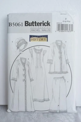 5061 Butterick Rachel Wallis Sewing Pattern Size Lrg-Xlg Nightgown Jacket UNCUT - Image 1 of 3