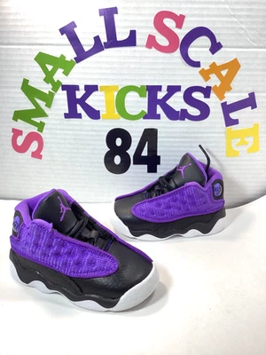Nike Air Jordan 13 Retro Negro Púrpura Niño Pequeño Talla 6C Foto 1 de 4