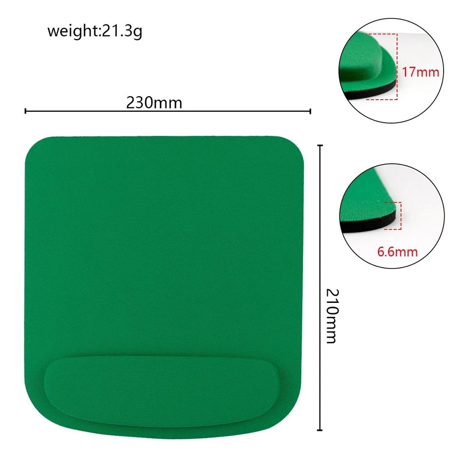 Computer Game Mouse Pad Environmental Eva Ergonomic Mousepad Wrist Pad Solid New - Image 1 of 1