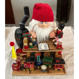 Zims cimelio vintage 1996 da collezione officina giocattolo Babbo Natale in legno - Foto 1 di 7