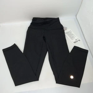 lululemon Women's Black Wunder Train HR Tight 25" size Us 0 Uk 4 New With Tags - Picture 1 of 7