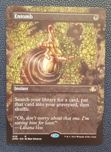 Entomb BORDERLESS 426 - Dominaria Remastered - Magic: The Gathering - MTG ENG NM - Bild 1 von 2