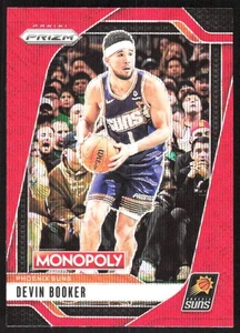 1203J 2024-25 Panini Prizm Monopoly #77 Devin Booker Red Prizms - Imagen 1 de 2