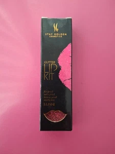 Stay Golden Cosmetics HUNNI Glitter Lip Kit NEW in BOX - Picture 1 of 3