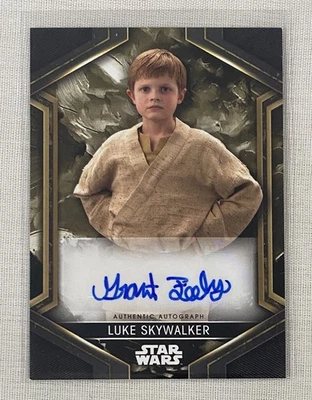 Grant Feely as Luke Skywalker 2023 Topps Star Wars Obi-Wan Kenobi Autograph - Image 1 of 2
