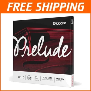 4/4 D’Addario Prelude Cello Strings - Solid Steel Core, Economical & Durable - Picture 1 of 8