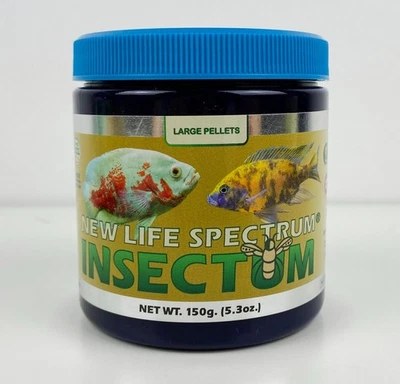 NEW LIFE SPECTRUM INSECTUM 150 GM 3 - 3.5 MM LG PELLET FISH FOOD NLS - Image 1 of 2