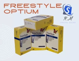 Abbott Freestyle OPTIUM Blood Glucose 100 Test Strips ( Exp Date January 26) - Picture 1 of 2