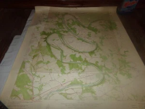 Vintage Nemo Texas topographic map Brazo River Cox Bend Turne Bend Abby 1961 - Picture 1 of 8