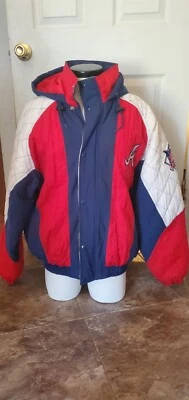 Vintage MLB Atlanta Braves Winter Weight Hooded Starter Jacket Men's Large EUC - Image 1 of 4