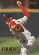 1996 Fleer St. Louis Cardinals Baseball Card #544 Tom Henke