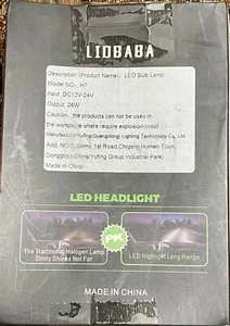 Liobaba H7 LED Headlight Bulbs - Picture 1 of 2