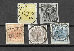 JWSTAMPS Austria 1-5 usado en estado bastante bueno SCV $219,00. Sin fallas - Imagen 1 de 3