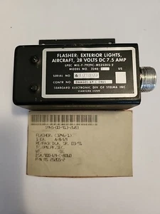 Bell Helicopter "Huey" UH-1 Solid State Flasher PN: MS25205-2, Model 3246-1, NOS - Bild 1 von 2