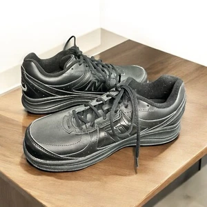New Balance 577 DSL-2 Abzorb Walking Black Leather Shoes MW577BK Size 9.5 - Picture 1 of 10