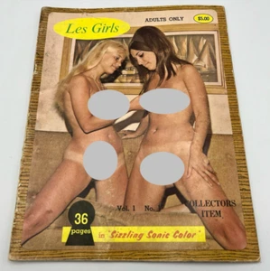 Les Girls Magazine No 1 Risque Cheesecake Pinup Glamour Figure Studies 1960s - Picture 1 of 2