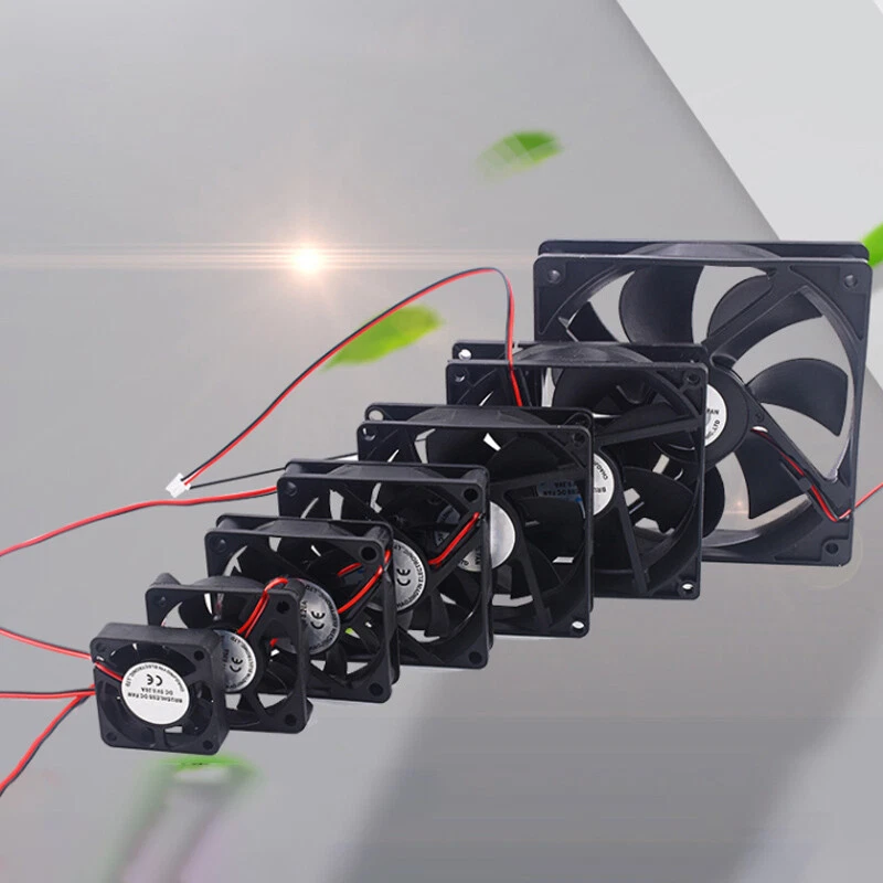 leise FAN Lüfter Gehäuselüfter 5V 12V 24V für PC Computer 40 50 60 80 90 120mm - Bild 1 von 4