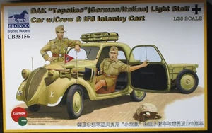 Bronco Models 1/35th Scale  DAK Topolino Staff Car Model Kit No. CB35156 - Photo 1 sur 1